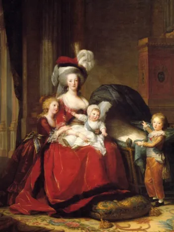 Produit Louise-Élisabeth Vigee le Brun : Marie Antoinette et ses enfants, 1787 Image