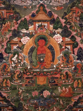 Produit Buddha Amitabha in His Pure Land of Suvakti Image