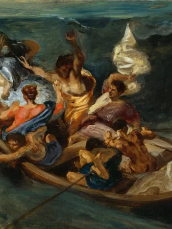 Produit Pièces Magnétiques - Delacroix Eugène : Christ sur la Mer de Galilée, 1841 Image