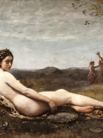 Produit Jean-Baptiste-Camille Corot : Repose, 1860 Image