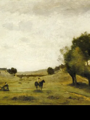 Produit Jean-Baptiste-Camille Corot : Vue près d'Epernon, 1850-1860 Image