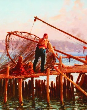Produit Fausto Zonaro: Pêcheurs Image