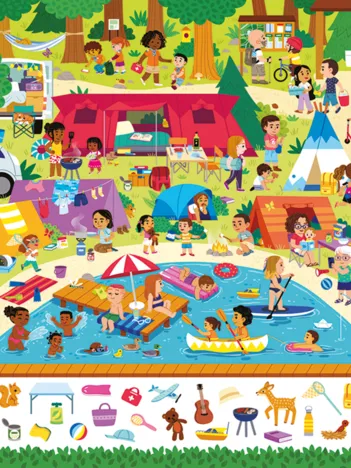 Produit Au camping - Cherche et trouve Image