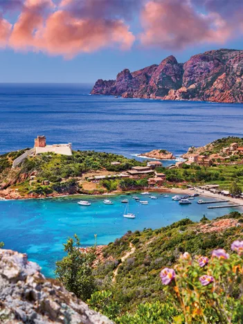 Produit Collection Régions de France - Le village de Girolata, Corse Image