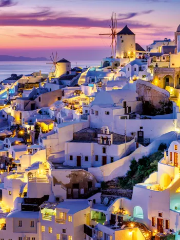 Produit Coucher de Soleil sur Santorin Image