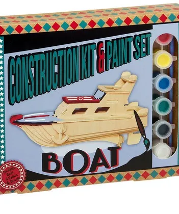 Produit Puzzle 3D en Bois + Peinture - Bateau Image