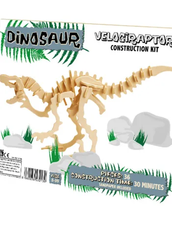 Produit Puzzle 3D en Bois - Vélociraptor Image