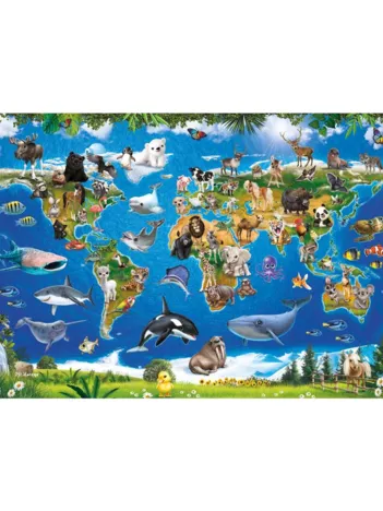 Produit Pièces XXL - Carte des Animaux Image