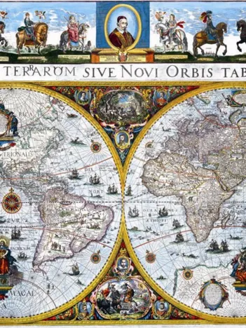 Produit Vieille Carte du Monde Image