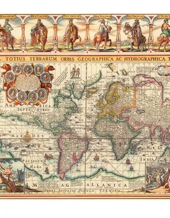 Produit Carte du Monde Antique Image