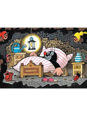 Produit Mini Puzzle - La Petite Taupe : Au Lit Image