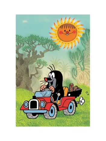 Produit Mini Puzzle - La Petite Taupe : Voiture Rouge Image