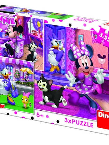 Produit 3 Puzzles - Minnie Image