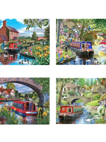 Produit 4 Puzzles - Croiser les Canaux Image