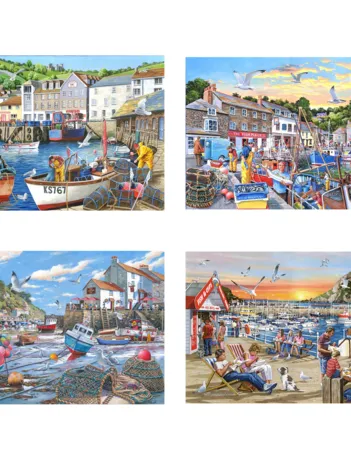 Produit 4 Puzzles - Jours au Port Image