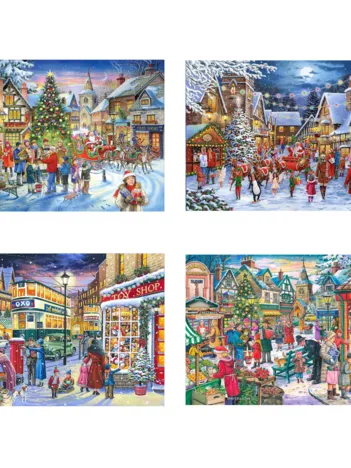 Produit 4 Puzzles - Christmas Shopping Image