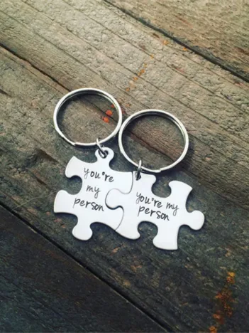 Produit 2 Porte-Clés Puzzle - You're my Person Image