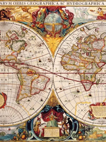 Produit Antique World Map Image