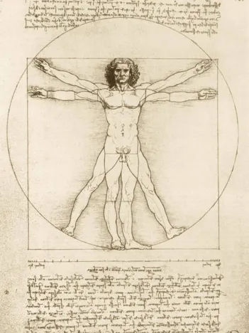 Produit Leonard De Vinci - The Vitruvian Man, 1490 Image