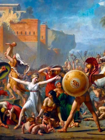 Produit Jacques-Louis David - The Intervention of the Sabine Women, 1799 Image