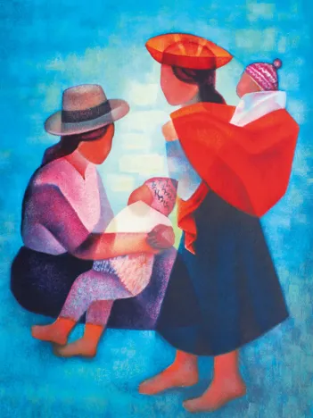 Produit Louis Toffoli - Famille Péruvienne, 1986 Image