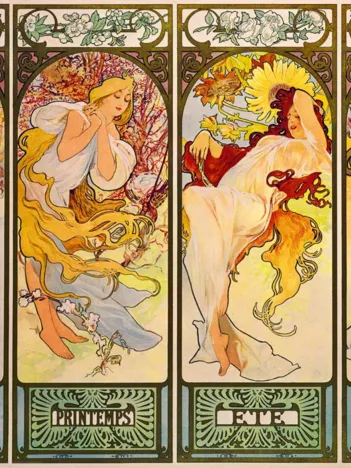 Produit Mucha - Four Seasons, 1900 Image