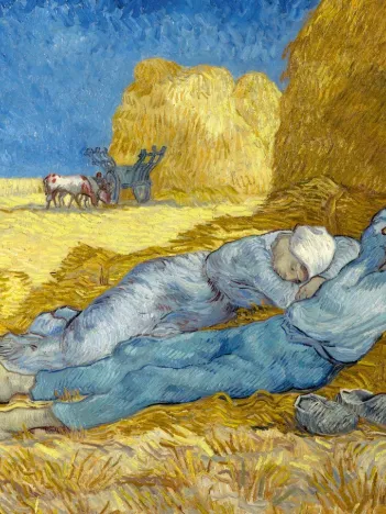 Produit Vincent Van Gogh - The siesta (after Millet), 1890 Image