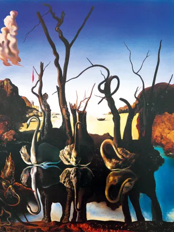 Produit Salvador Dalí - Swans Reflecting Elephants, 1937 Image