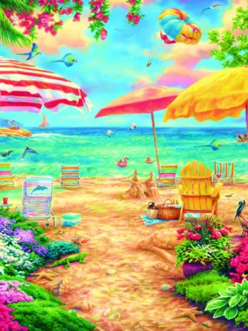 Produit Chuck Pinson - A Perfect Day at the Beach Image
