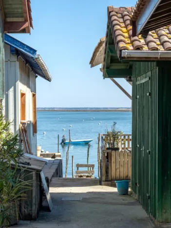 Produit Ruelle entre les Cabanes Ostréicoles, Bassin d'Arcachon Image