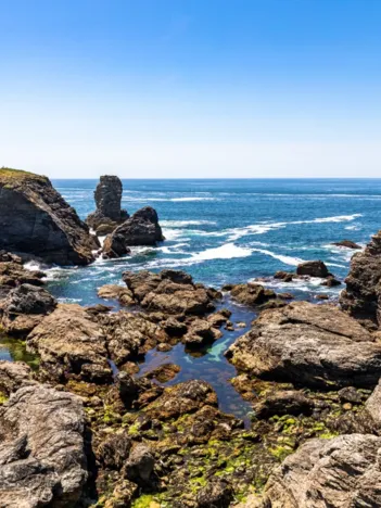 Produit Pointe des Poulains, Bretagne, France Image
