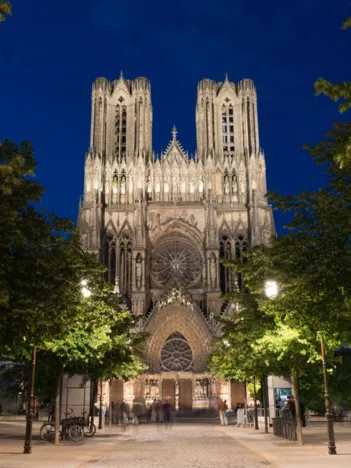 Produit Cathédrale de Reims au Crépuscule Image