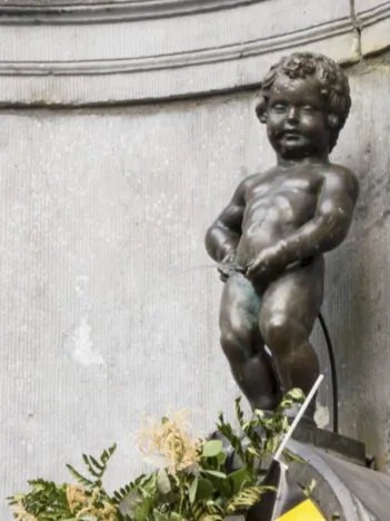 Produit Le Mannenken Pis, Bruxelles, Belgique Image