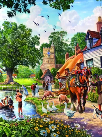 Produit A Village in Summer Image