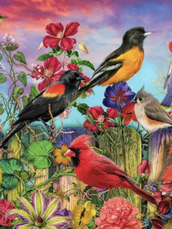 Produit Birds and Blooms Garden Image