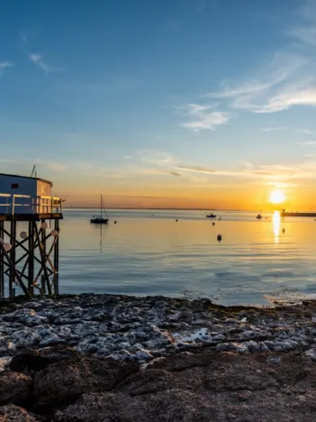 Produit Coucher de Soleil sur Port Sud Image