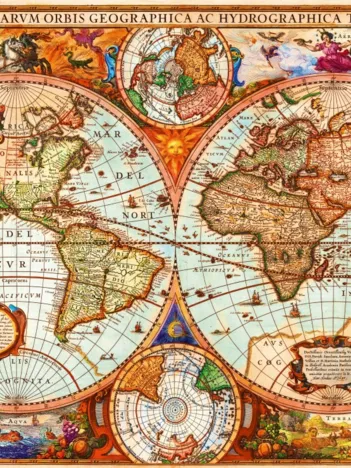 Produit Vintage Map Image