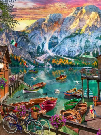 Produit Lago Di Braies, Italie Image