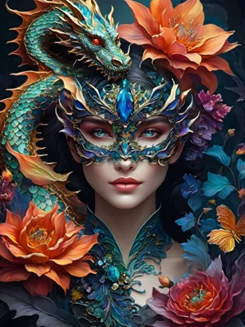 Produit Lady with a Dragon Image