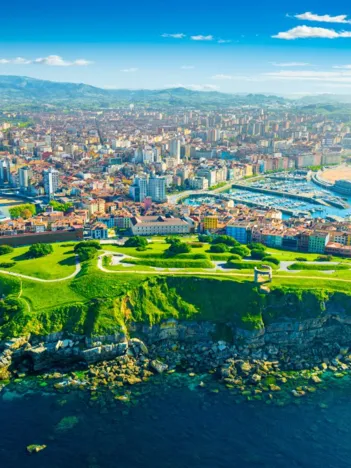 Produit Vue de Gijón - Les Asturies, Espagne Image