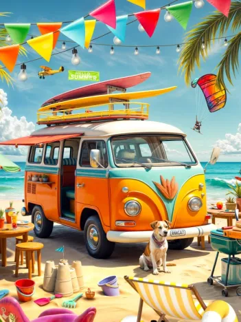 Produit Camping-Car à la Plage Image