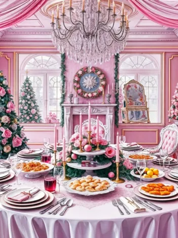 Produit Festin de Noël en Rose Image