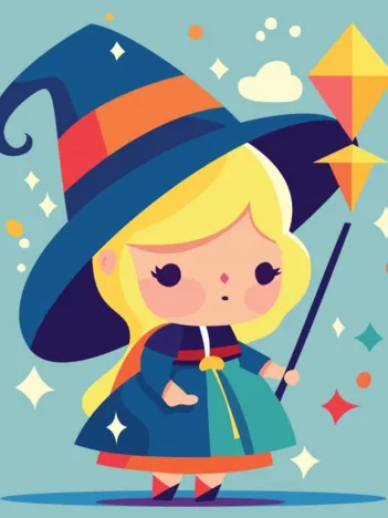 Produit Petit Sorcière Magicienne Image