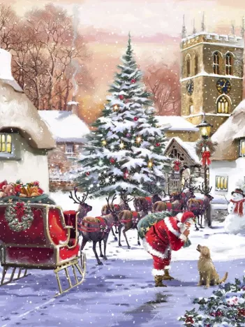 Produit Village and Santa Image