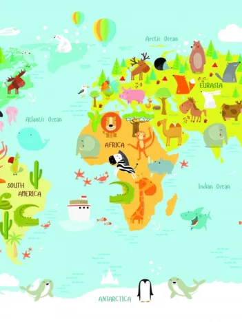 Produit World Map for Kids Image