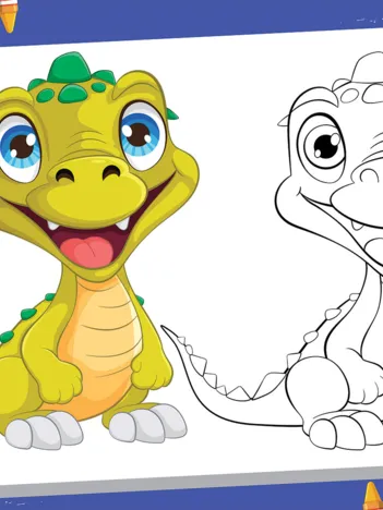 Produit Pièces XXL - Color Me - Dinosaure Image