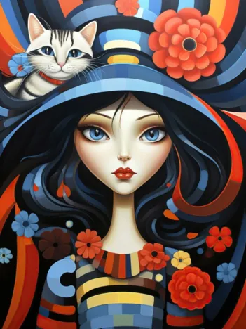 Produit Portrait Women And Animals Image