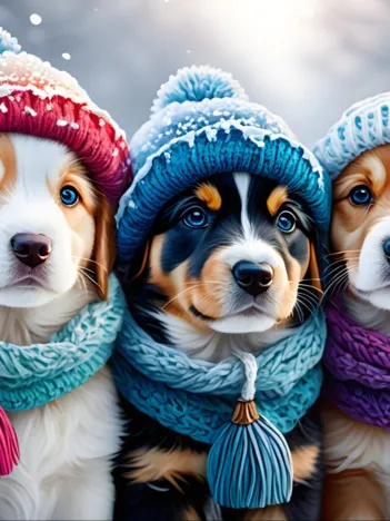 Produit Doggies in the Winter Image