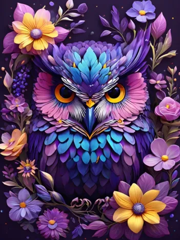 Produit Flowers & Owl Image