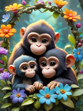 Produit Cute Monkeys Image
